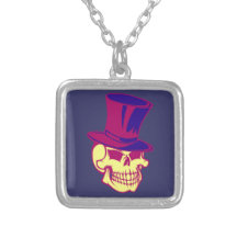 Skull top caveira crânio cinlíndro tem bijuteria