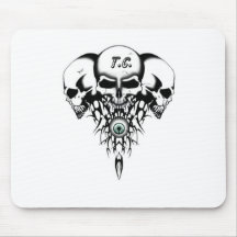 skullz completo da equipe mousepad
