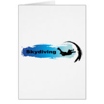 Skydiving original cartão