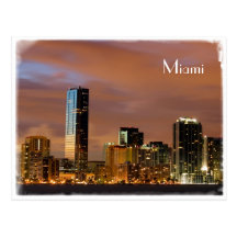 Skyline de Miami - cartão Cartão Postal
