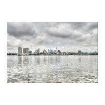 Skyline de Philly Impressão Em Tela Canvas