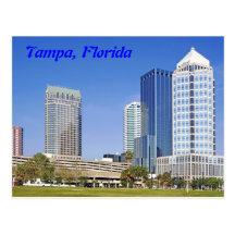 Skyline de Tampa, Florida Cartoes Postais