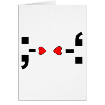 Smiley da pontuação de Texting do amor Cartão