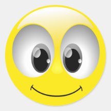 SMILEY FACE ADESIVO REDONDO
