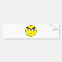 Smilie melancólicas grumpy smiley adesivo
