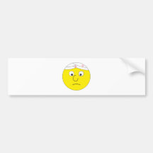 smilie vinculado bandaged adesivo