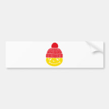 Smilie with cap adesivos