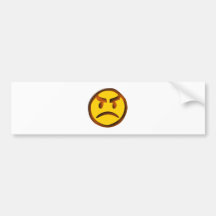 Smilie zangadas angry smiley adesivo