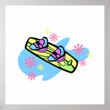 Snowboard das meninas poster