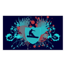 snowboard de alta fidelidade cartões de visitas