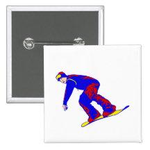 Snowboard do ar da captura boton