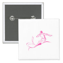 Snowboarder cor-de-rosa pins