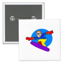 Snowboarder do disco pins