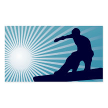 snowboarding muito ao alto cartao de visita