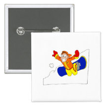 Snowborder de queijo pins