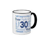 Sobre 30 anos de aniversário de 30 anos caneca