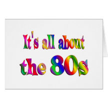 Sobre o anos 80 cartao