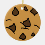 Sobremesa do biscoito dos pedaços de chocolate do  ornamento para arvore de natal