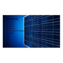 SOLAR ENERGY TARJETAS DE NEGOCIOS