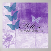 Sonhos inspirados do Lilac Poster