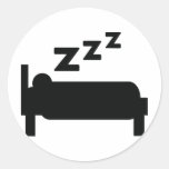 sono do zzz do sleepyhead adesivos redondos
