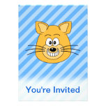 Sorrindo o gato convite personalizados