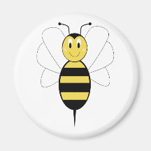 Sorrir Bumble o ímã da abelha Imã De Geladeira