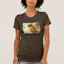 Sorriso bonito do esquilo t - shirts