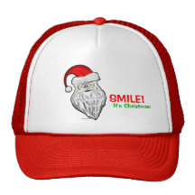 Sorriso é chapéu de Papai Noel do Natal Bonés