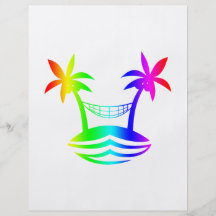 sorriso rainbow.png da praia do hammock da palma modelo de panfletos
