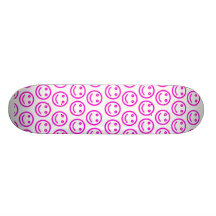 Sorrisos do rosa skate