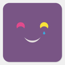 Sourire_carré_7,6 Adesivo Quadrado