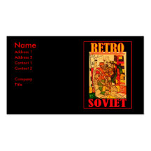 SOVIETE RETRO CARTÕES DE VISITAS