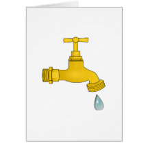 Spigot da água cartão