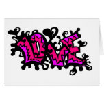 Splatter do amor cartões