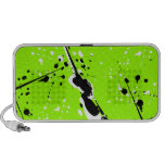 Splatter preto & branco do auto-falante do Doodle  Caixinhas De Som Para Laptop