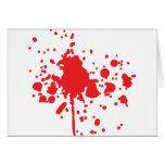 splatter vermelho humano do sangue cartoes