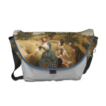 Sra. Schuyler Burning Seu Campo - Leutze (1852) Bolsa Mensageiro