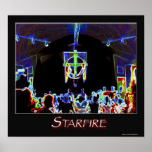 Starfire no poster do fogo