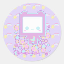 starrycutei adesivos redondos