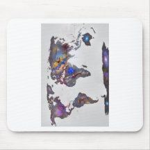 Stars world map mousepads