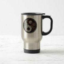 Steampunk Yin Yang Caneca