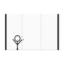 Stickman Impressão Em Tela Canvas