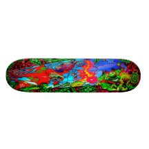 Stinger psicótico de Chameleodelic - arte da plata Skates Personalizados
