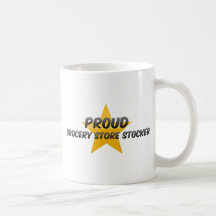 Stocker orgulhoso da mercearia caneca