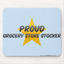 Stocker orgulhoso da mercearia mouse pad