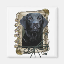 Stone_Paws_Labrador_Black Imã