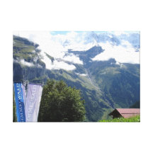 Suiça de Gimmelwald Impressão Em Canvas