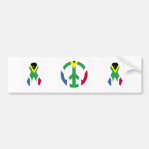 Sul - sinal de paz africano adesivo