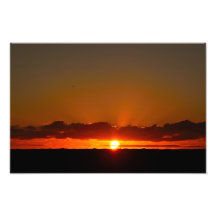 Sun set foto print